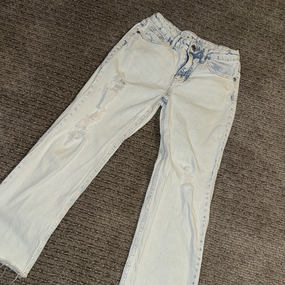 Girls size 10 Art Class Light Blue Wide Straight Leg Jeans